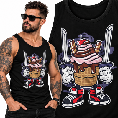 TANK TOP ANIMOWANY ICE CREAM NINJA